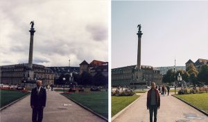 Almanya’ya İşçi Olarak Gelen Dedesinin Pozlarını 30 Yıl Sonra Aynı Yerde Verdi