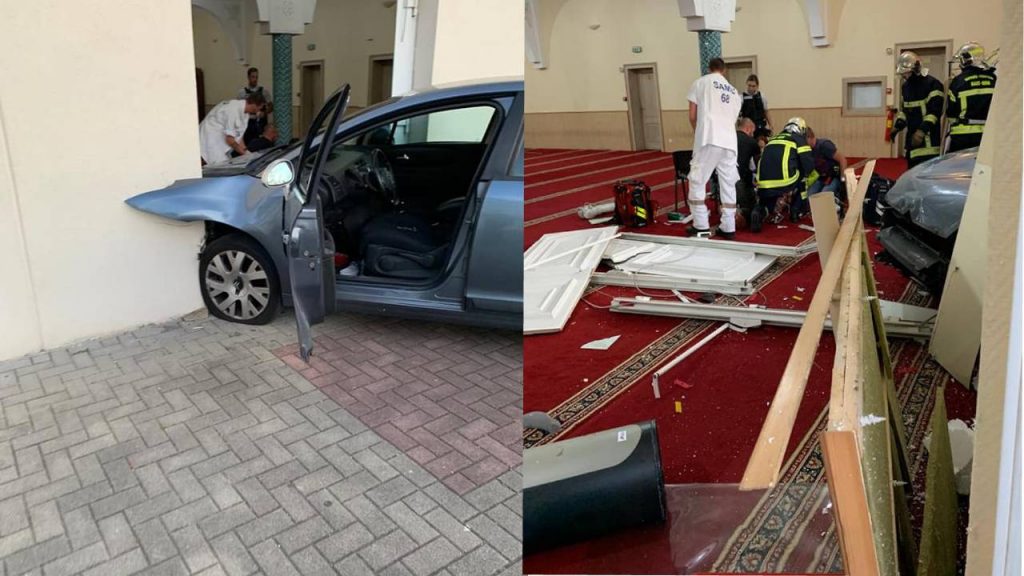 Fransa’da Camiye Saldırı: Araç İle Camiye Girmeye Çalışan Bir Kişi Yakalandı