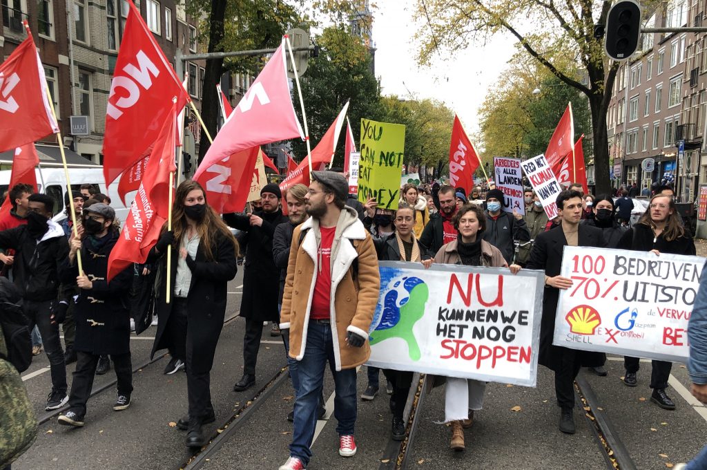 Amsterdam’da İklim Politikaları Protesto Edildi
