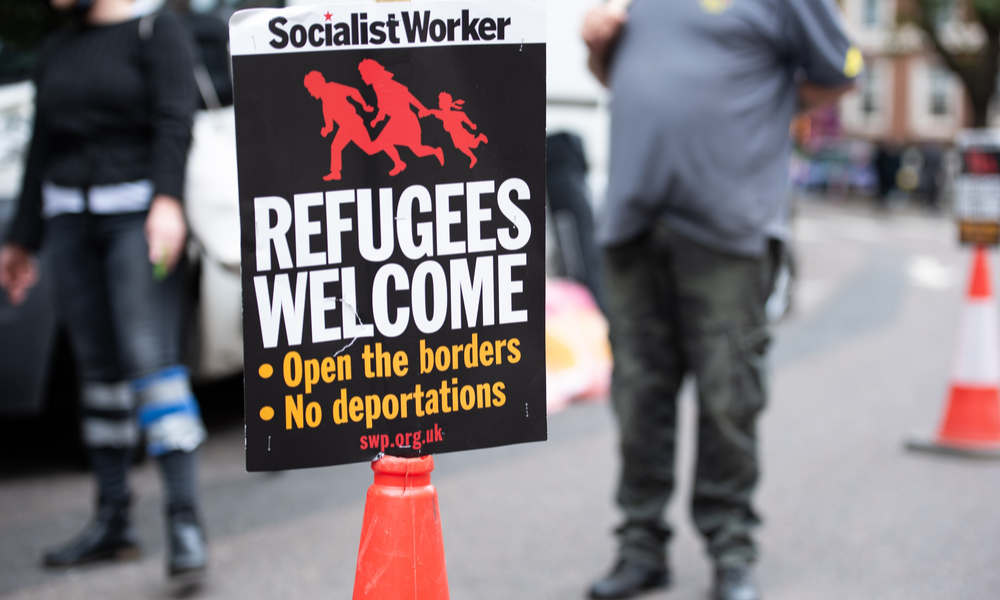 İngilterede Uyruk ve Sınırlar Yasa Tasarısı Protesto Edildi