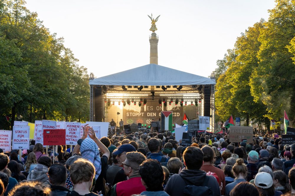 filistin protesto almanya berlin gazze